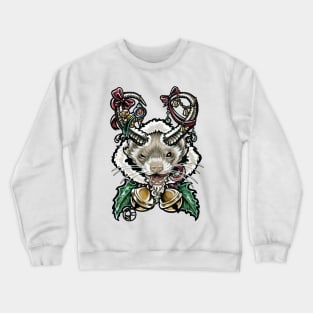 Krampus Ferret - Black Outlined Version Crewneck Sweatshirt